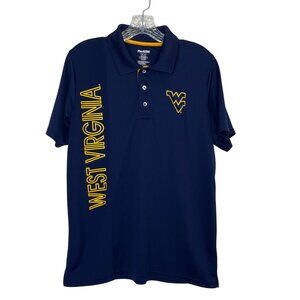 ProEdge West Virginia Mountaineers Polo Shirt Mens Medium Blue Golf